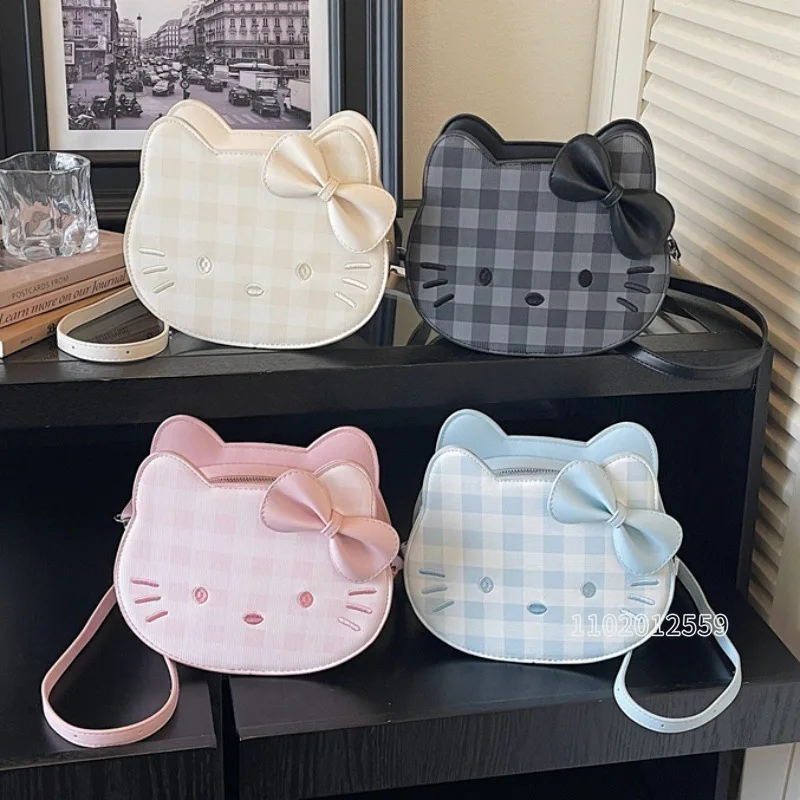 

Hello Kitty's New Women's Shoulder Bag 3D Cartoon Women's Shoulder Messenger Bag PU Large-capacity Fashion Casual Women's Bag