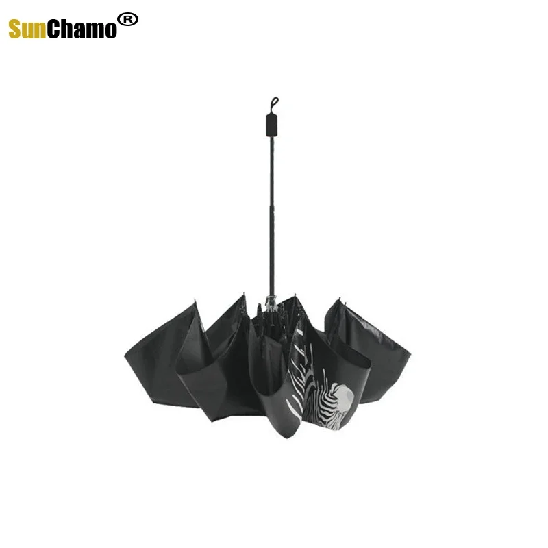 Sunny Automatic Sunshade Folding Small Black Color Changing In Water Umbrellas  Anime Umbrella