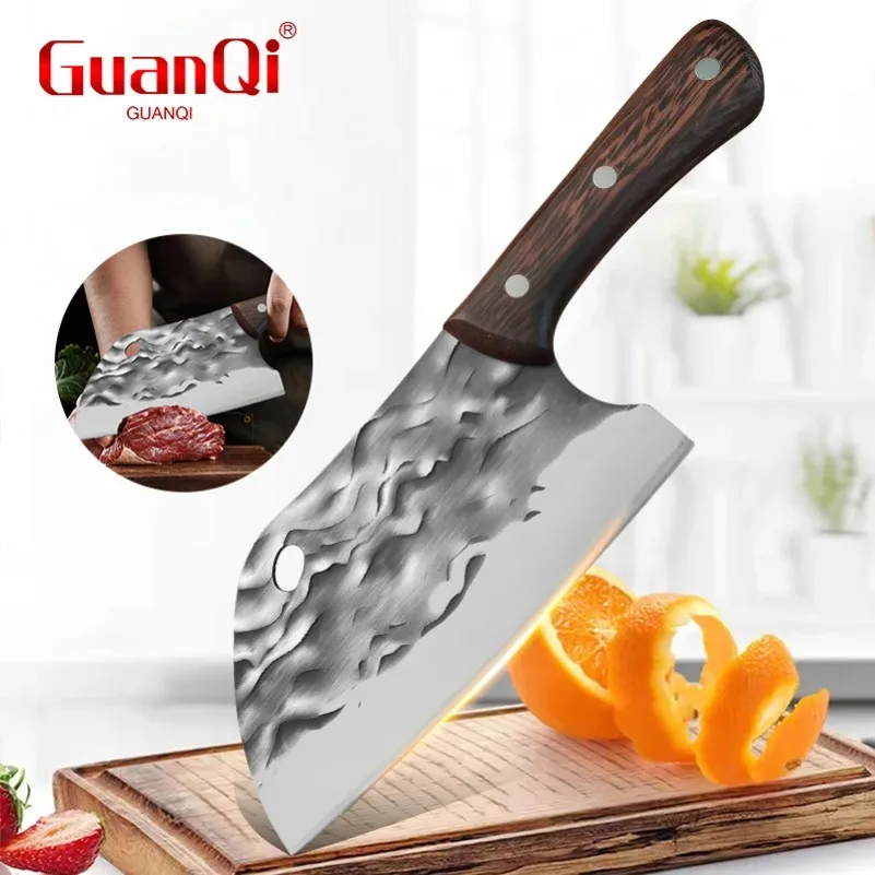 Forged Kitchen Knife Butcher Meat Chopping Cleaver Chinese Chef Knives Stainless Steel Knife Sharp Slicing Knife Kitchen Stuff