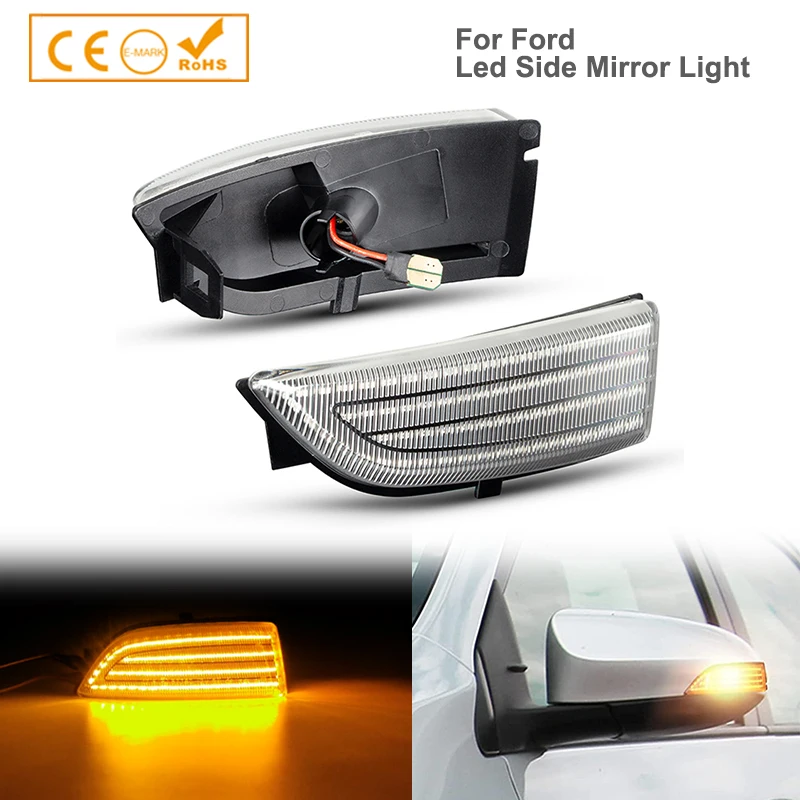 

2PCS Led Side Mirror Turn Signal Lights for 19-23 Ford Ranger 2012-2019 Ranger T6 Raptor Wildtrak 2015-2019 Everest