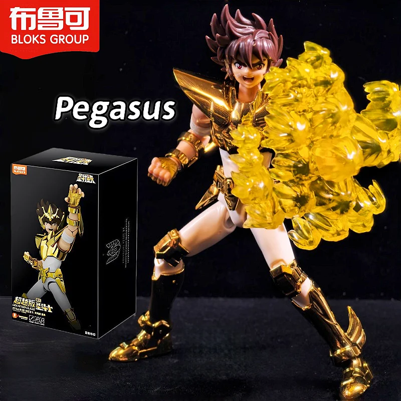 

In Stock Original Blokees Saint Seiya Beyond Edition Pegasus Limited Version Figure Assembled Model Toy Kit Collectible Gifts