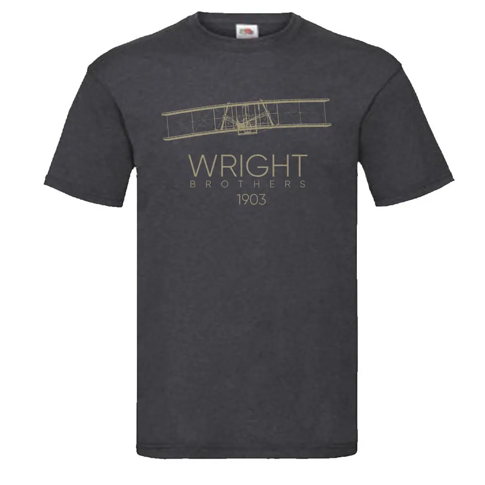 Wright Brothers 1903 T-Shirt world's first successful motor-operated flight  Tees Cotton Luxury brand vintage oversized