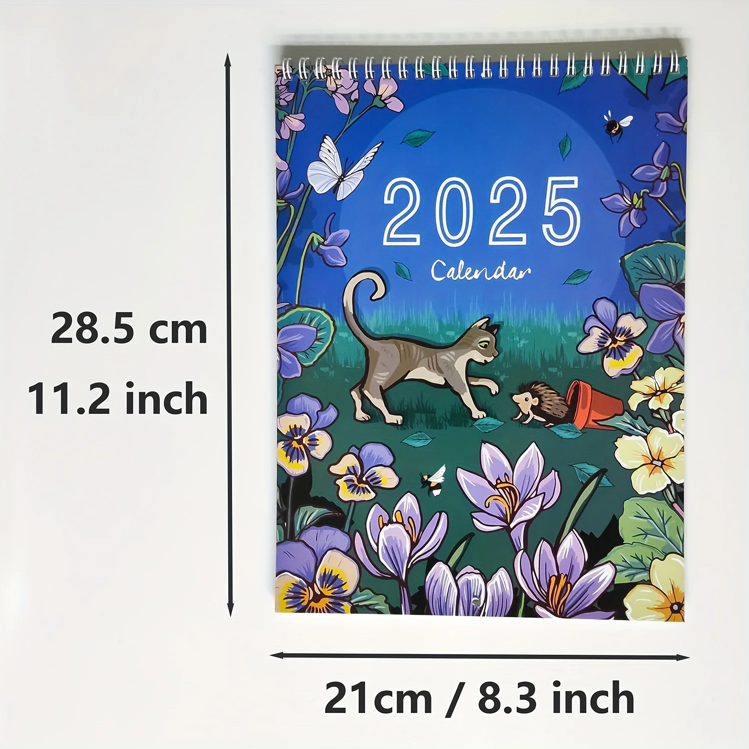 2025 Nature & Wildlife Art Wall Calendar - Monthly Planning Organizer with Sturdy Paper - Animal Illustrations for Scheduling