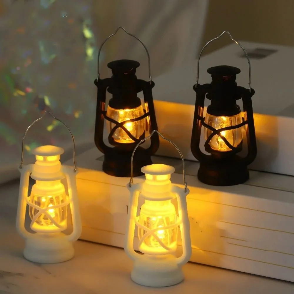Retro LED Electronic Candle Light Creative Warm Light Mini Square Night Lights Flameless Battery-Operated