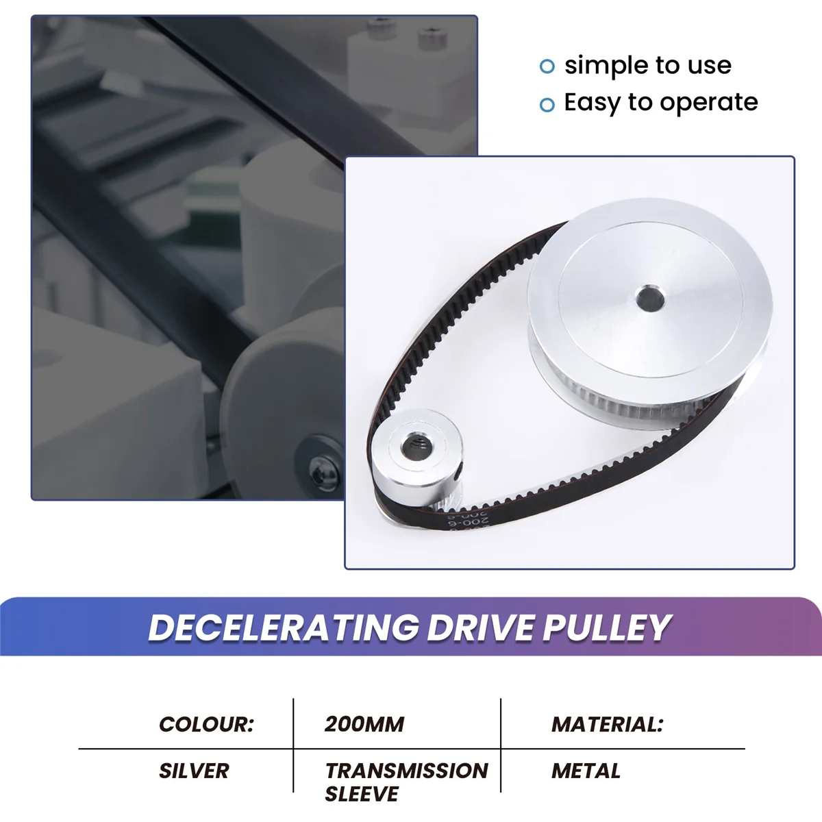 Polia da correia dentada AC37-GT2 60 dentes 20 dentes 5mm redução 1:3 largura da correia 6mm para acessórios de impressora 3D