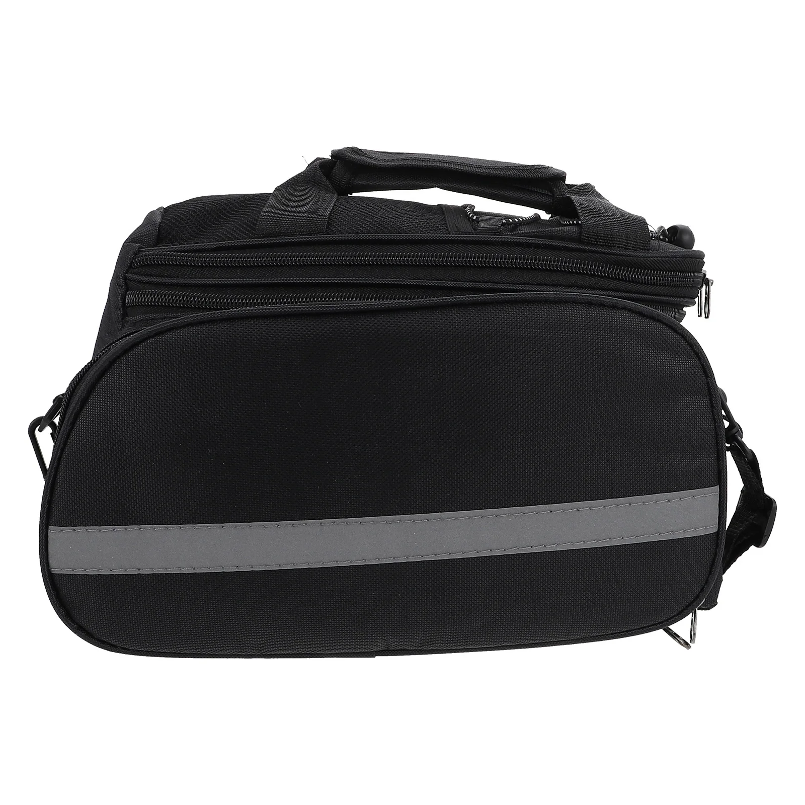 

Mountain Bike Bag Large Capacity Waterproof Oxford Cloth Rear Rack Pouch For Bicycle Storage Reflective Strip Night Riding