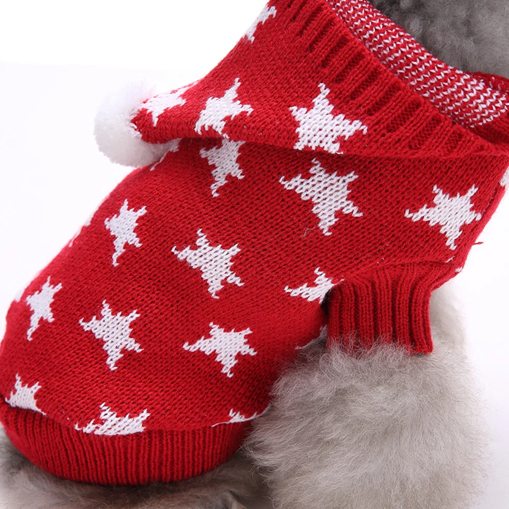 

Pet Christmas Sweater Puppy Hoodies Clothes Sweaters Dog Winter Knitwear Coats Halloween