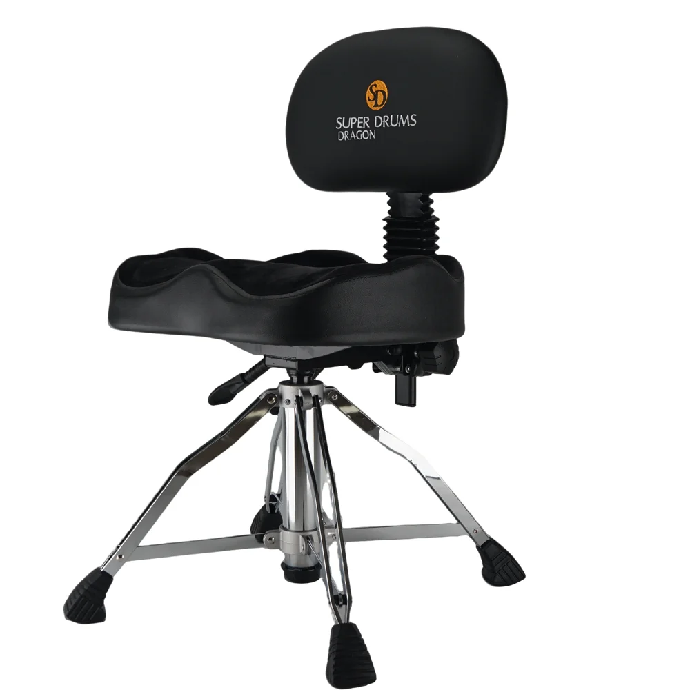 Four-legged Big Backrest Air Lift Drum Throne with Extended Ergonomic Seat Surface