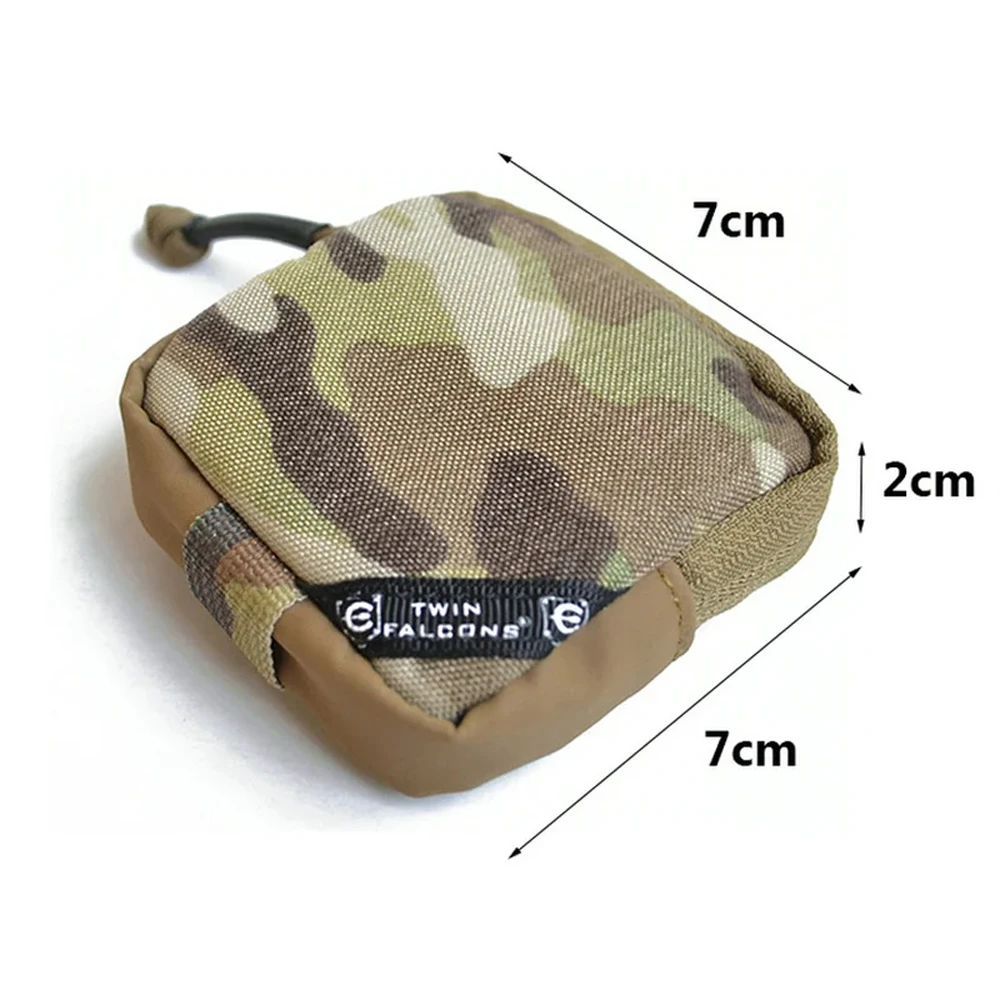 

Практичный тактический мини-аксессуар, чехол для наушников, EDC, сумка для ключей, кошелек для монет, кошелек на молнии, сумка для инструментов P041