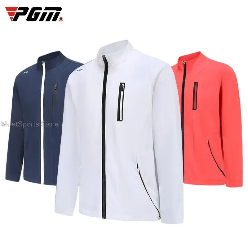 Pgm Golf Clothes Men\'S Windbreaker Coat Waterproof Zipper Golf Jacket Male Windproof Sports Jacket Autumn Winter Sportswear