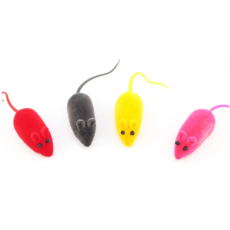 Sound Rubber Simulation Mouse Pet Cat Toys Interactive for Kitten Accessories Gifts Enamel Mouse Bite Resistance