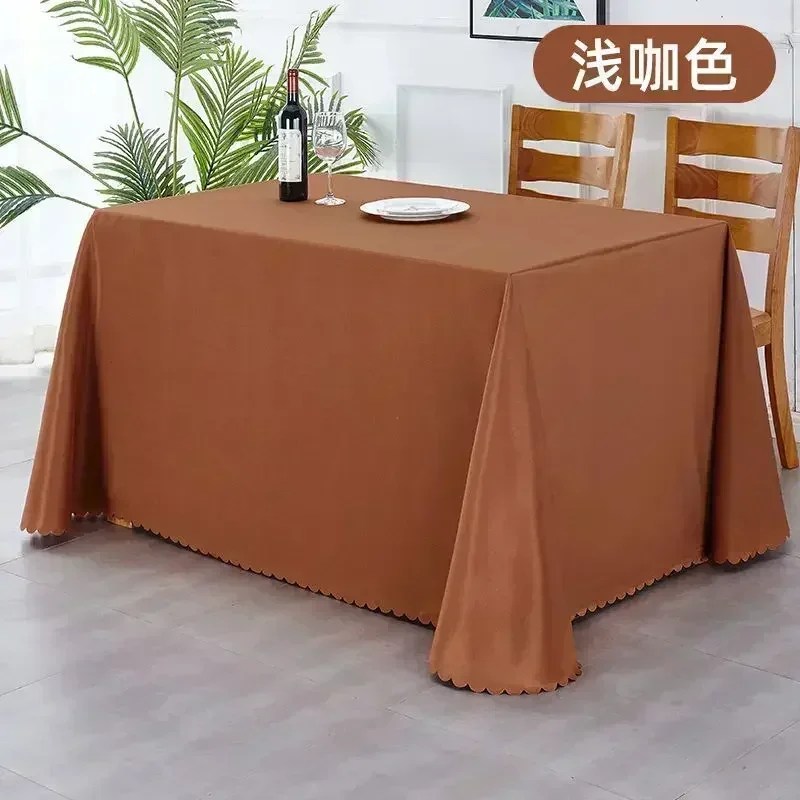 

LXS22 2024 Table cloth polyester tablecloth round table cloth circular solid white