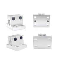 4PCS Side Mounting of Optical Axis Fixed Support CLTBM CLTAM10/12/13/14/15/16/20/25/30/32mm Guide Shaft Support Fixed Bracket