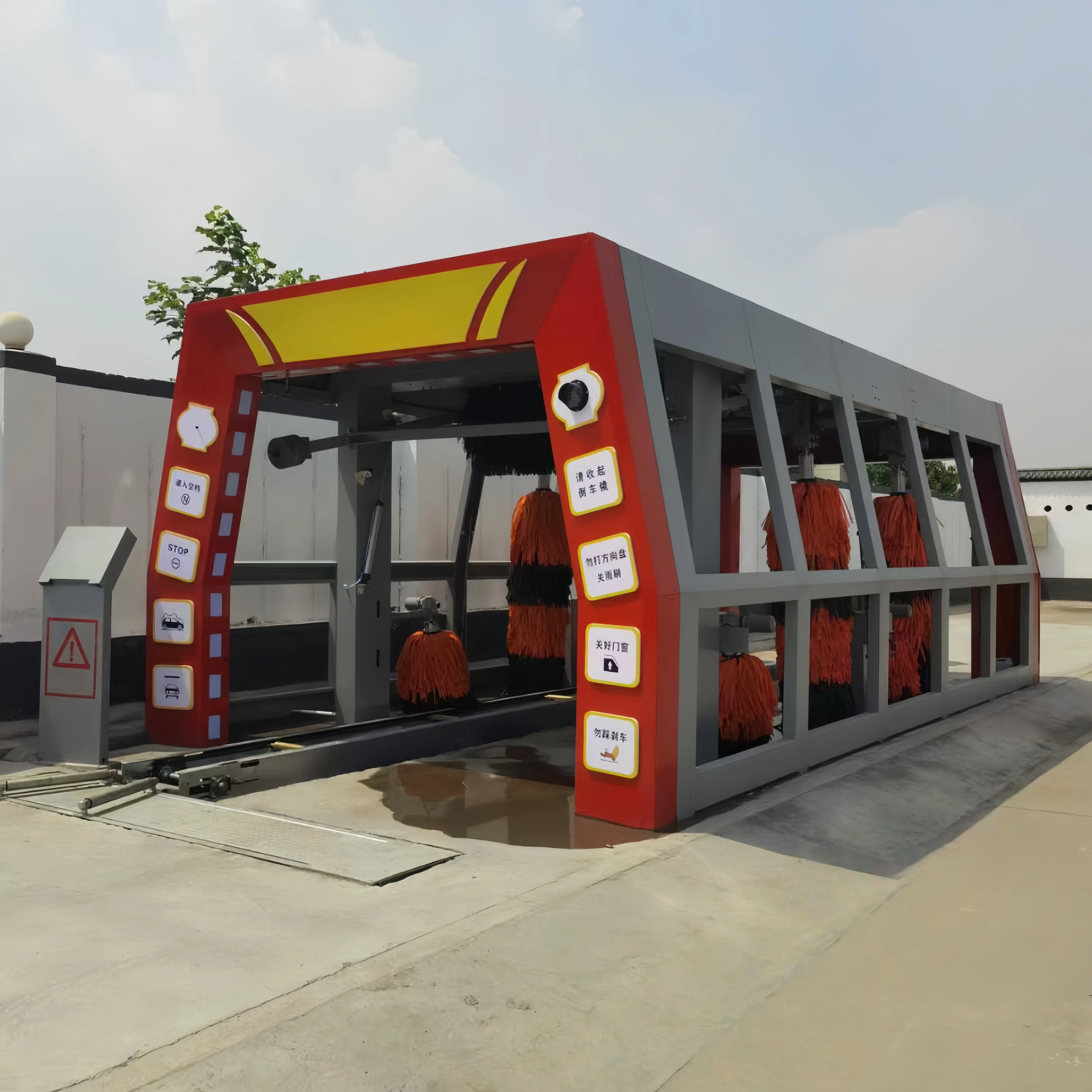 عملية متعددة الوظائف نفق التنظيف الاستثنائي غسالة السيارات الأوتوماتيكية بالكامل #6