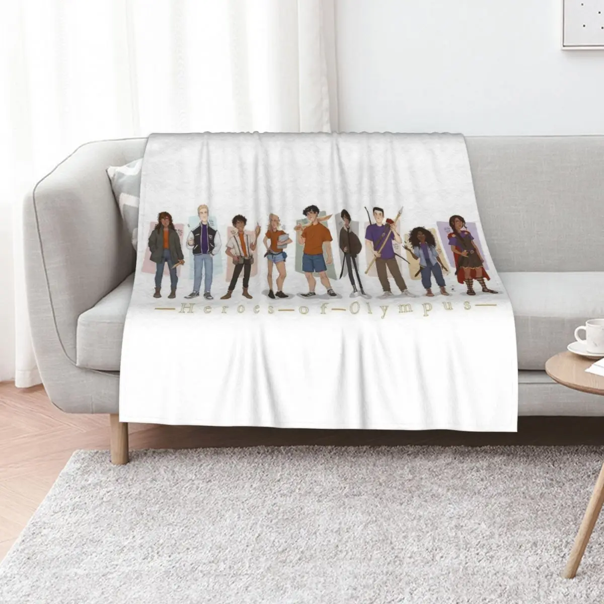 

Heroes of Olympus Throw Blanket Large Bed linens Loose Flannels Blankets