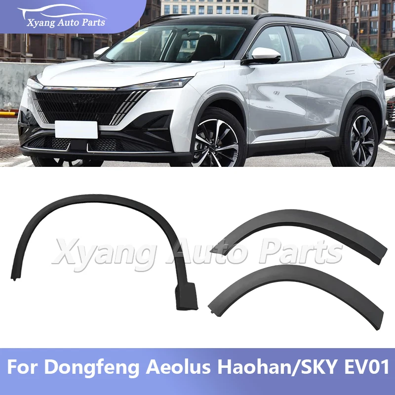 Guardabarros embellecedor de arco de rueda delantera y trasera para Dongfeng Aeolus Haohan Mage SKY EV01, tira embellecedora de neumático para arco de rueda