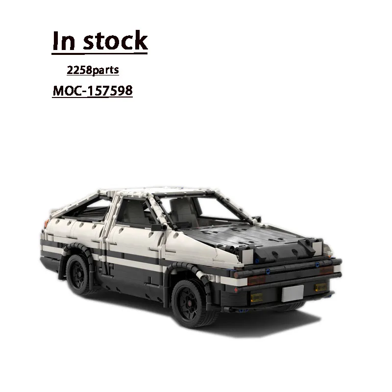 MOC-157598 كلاسيكي 90s مبدع AE86 سيارة رياضية سباق الطوب نموذج 2258 PartsMOC الإبداعية بنين أطفال لعبة عيد ميلاد هدية