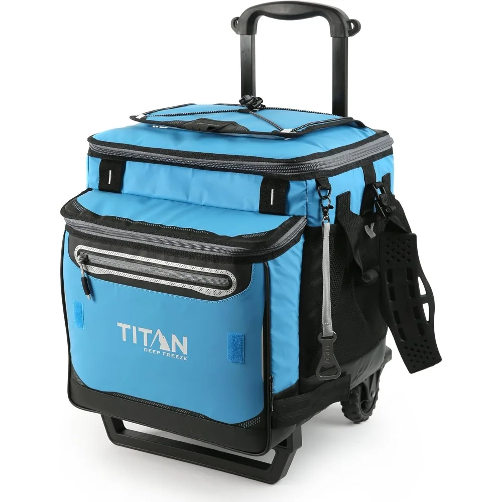 

Deep Freeze 60 (50+10) Can Wheeled Cooler - Collapsible Rolling Cooler with Wheels and All-Terrain Cart