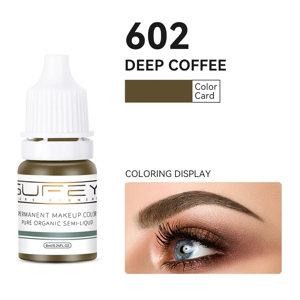 5ml Tattoo Inks Microblading Pigments Colors For Eyebrow Eyeliner Semi Permanent MakeUp Sets Tint Lips Beauty Nano Pigment