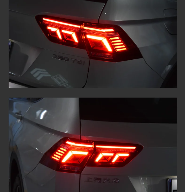 LED Tail Light For Volkswagen Tiguan 2017-2022 Dynamic Highlight Rear Lamp