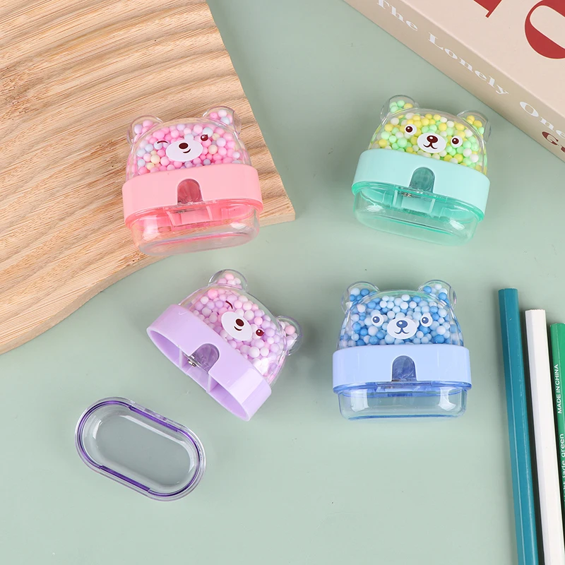 Мультяшные канцелярские принадлежности, точилка для карандашей, офисные аксессуары, подарок, милые школьные принадлежности