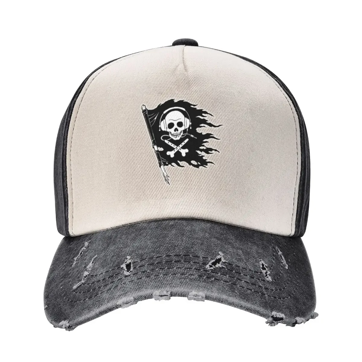 

Pirate flag Baseball Cap Big Size Hat Beach Outing Military Cap Man Luxury Brand Caps Male Women's
