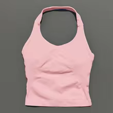 Performance Tank Tops Halters Strappy Seamless Workout Women - Pink