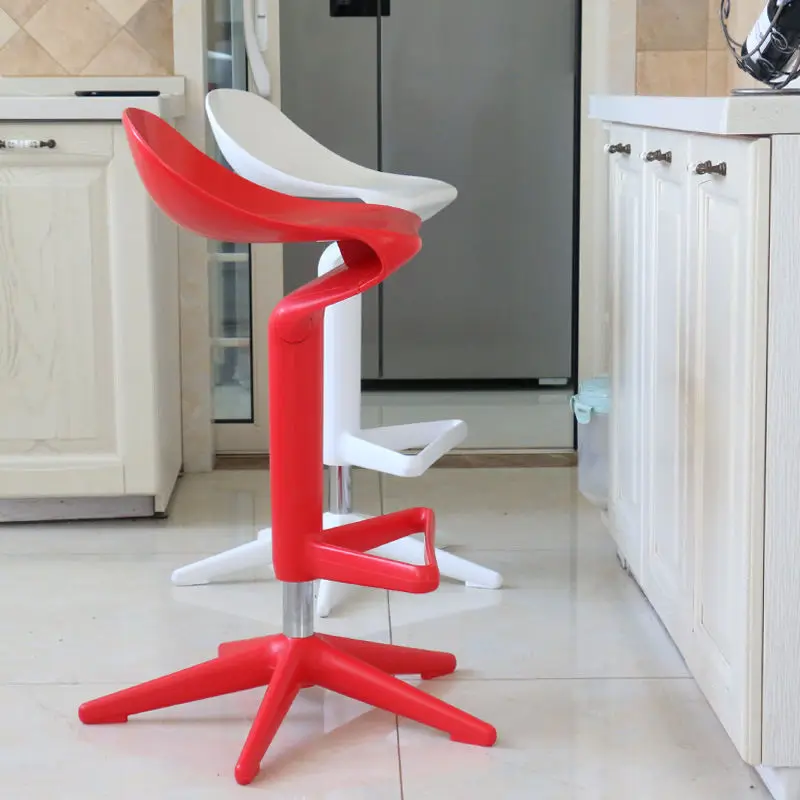 Nordic Bar Stool - Modern Adjustable Height Swivel Counter Stool for Home Bar, Kitchen Island, or Reception Desk Counter Stool