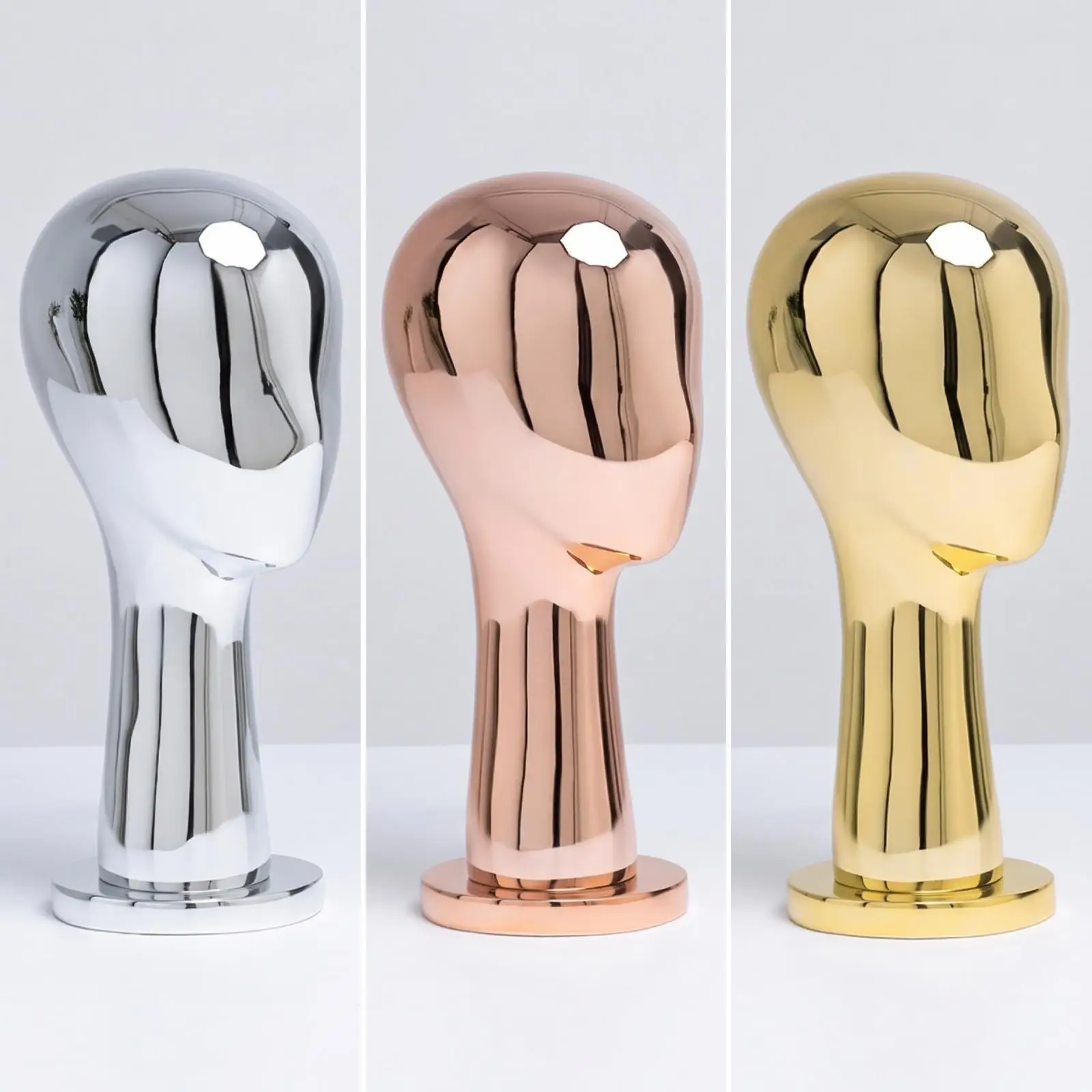 Versatile Display Mannequin Head with Elegant Long Neck Design for Jewelry Showcase and Boutique Window Displays