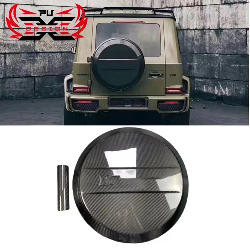 

For Mercedes-benz G-Class W463 W464 G500 G550 G55 G63 B Style Carbon Fiber Spare Wheel Tire Cover Spare tire cover