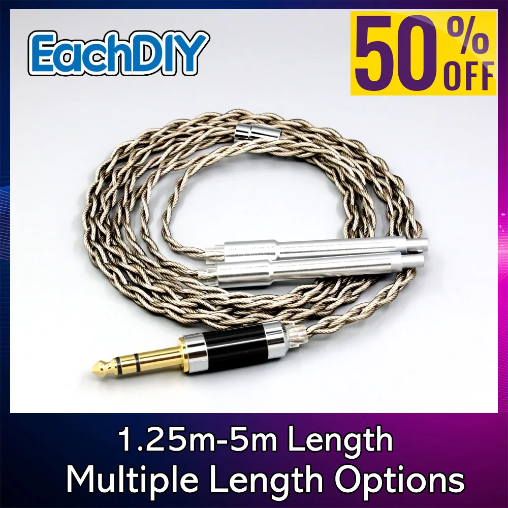 

Graphene Pure 99% Silver Shield Plated Silver Earphone Cable For T+A (Theory + Application) Solitaire P Headphone 8956