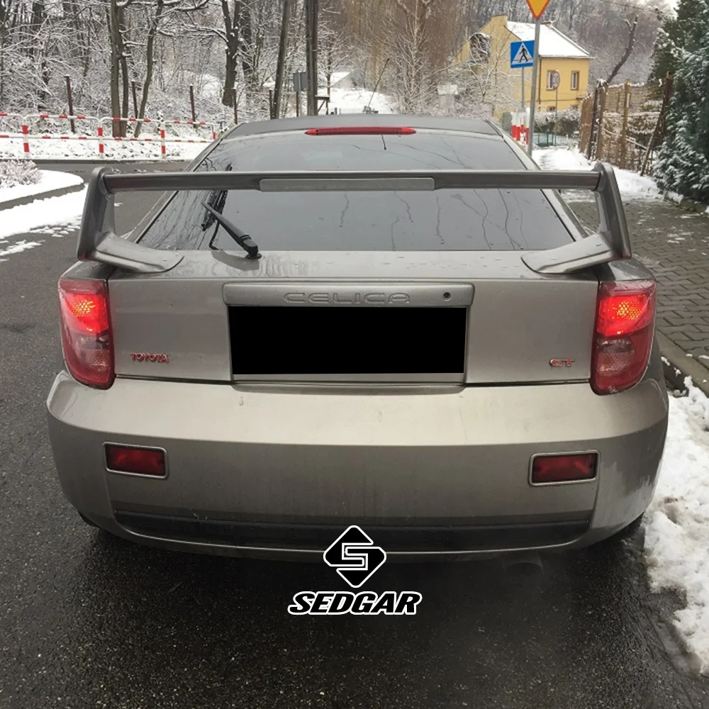 For TOYOTA CELICA TRUNK SPOILER 2000-2005 WITH LED LIGHTS High Quality ABS Plastic Unpainted Car Spoiler Trunk Boot Wing Spoiler