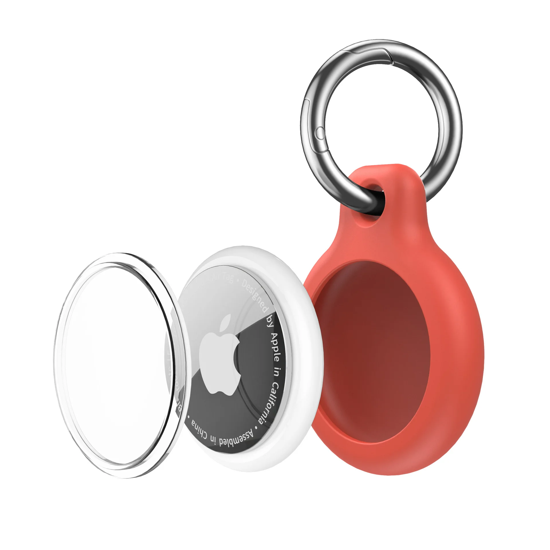 6 Custodie In Silicone Impermeabili Per AirTag Con Portachiavi – Protezione Antiurto E Antigraffio Per Collari, Valigie E Zaini