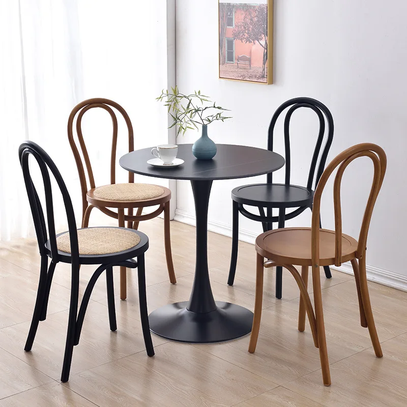 Modern Accent Dinning Chair Rattan Designer Relax Banquet Vanity Chair Retro Wedding Sillas De Comedor Salon Furniture CY50DC image 3