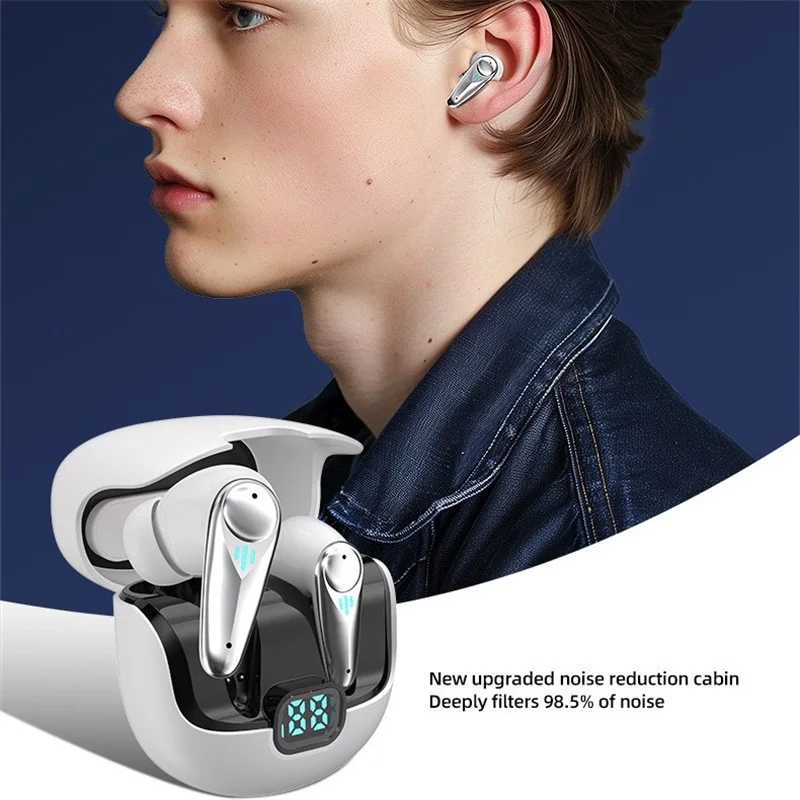 In-Ear-Spiel-Kopfhörer, 2,4 GHz, geringe Latenz, Rauschunterdrückung, Leistungsanzeige, TWS, lange Akkulaufzeit, Headset, Musik hören, Spiel spielen