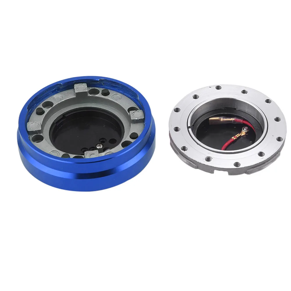 Thin Version 6 Hole Steering Wheel Quick Release Hub Adapter Snap Off Boss kit Sliver/ Purple/Blue/Golden/Black/Red/Neo