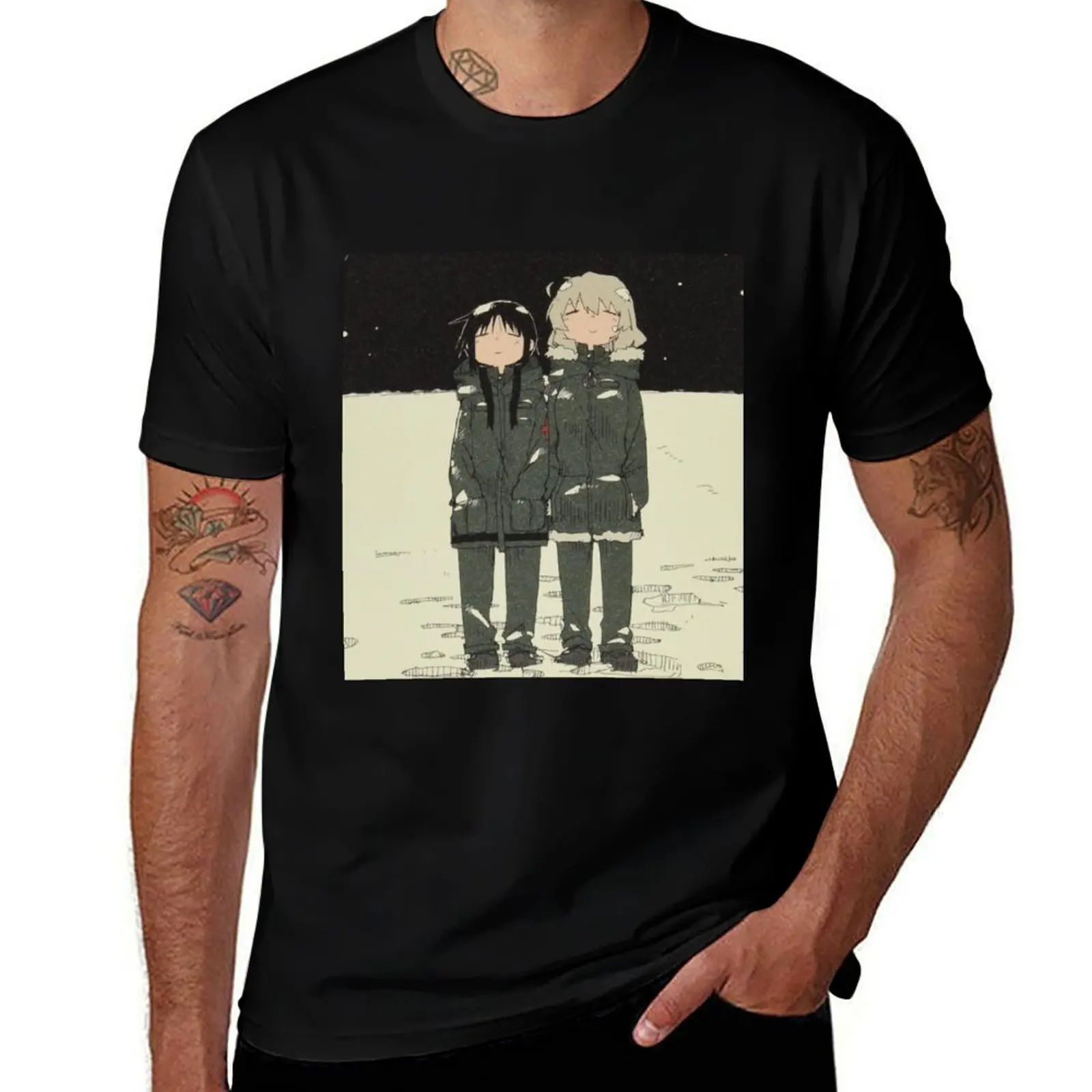 

Shoujo Shuumatsu Ryokou Girl Last Tour manga T-Shirt t shirts designer anime t shirts for man T-shirt