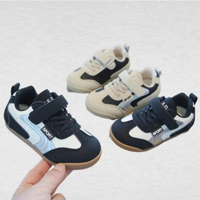 

Детские кроссовки для мальчиков и девочек, весна 2026: нескользящие, универсальные, повседневные, легкие, дышащие, для улицы, в стиле «папины туфли»