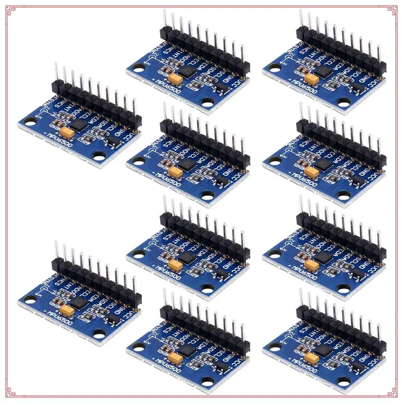 10Pcs MPU6500 Gyroscope Accelerometer Sensor Module 6-Axis GY-6500 Sensor Module IIC Communication Protocol