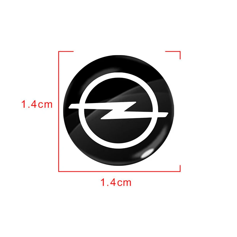 14mm Car Remote Key Stickers Badge Emblem Car Accessories For Opel Astra j Insignia Astra g Corsa Zafira b Mokka Vivaro Meriva