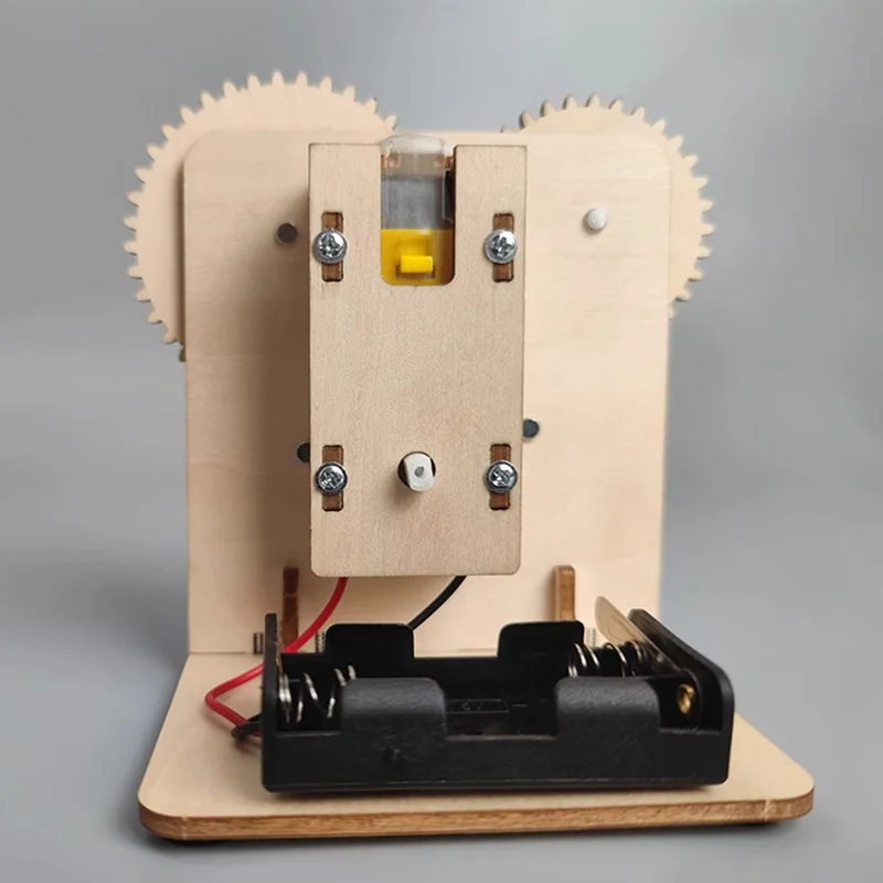 DIY 3D Mechanical Gear Transmission Model Assembly Wooden Puzzle Education STEM Science Teaching Tools Children's Toys