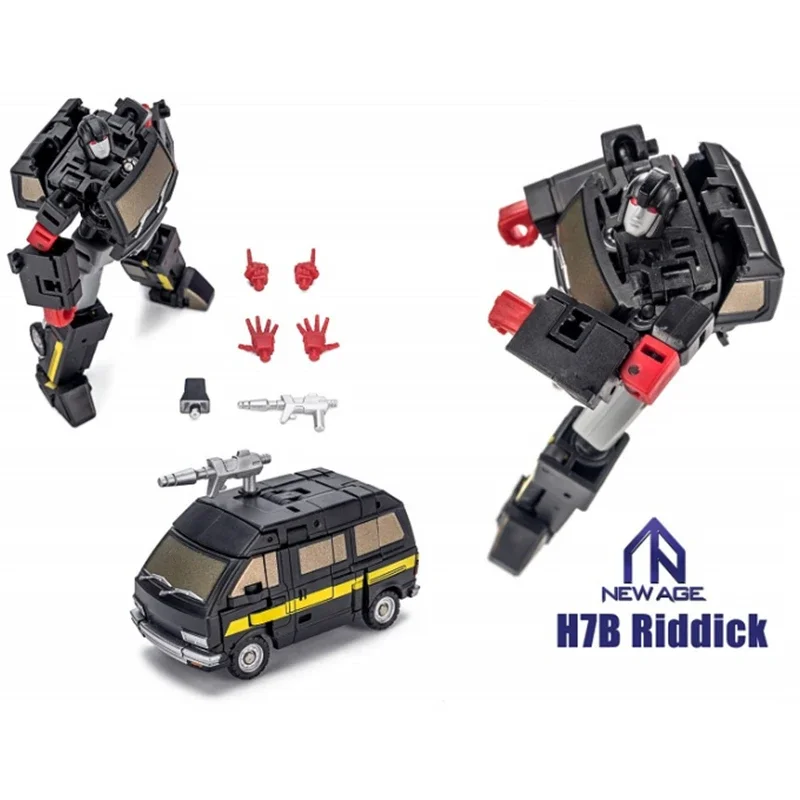 

Newage NA H51 IRONHIDE H52 RATCHET H7B Black Ironhide Riddick Small scale 9cm Transformation toys Car Model Action Figure