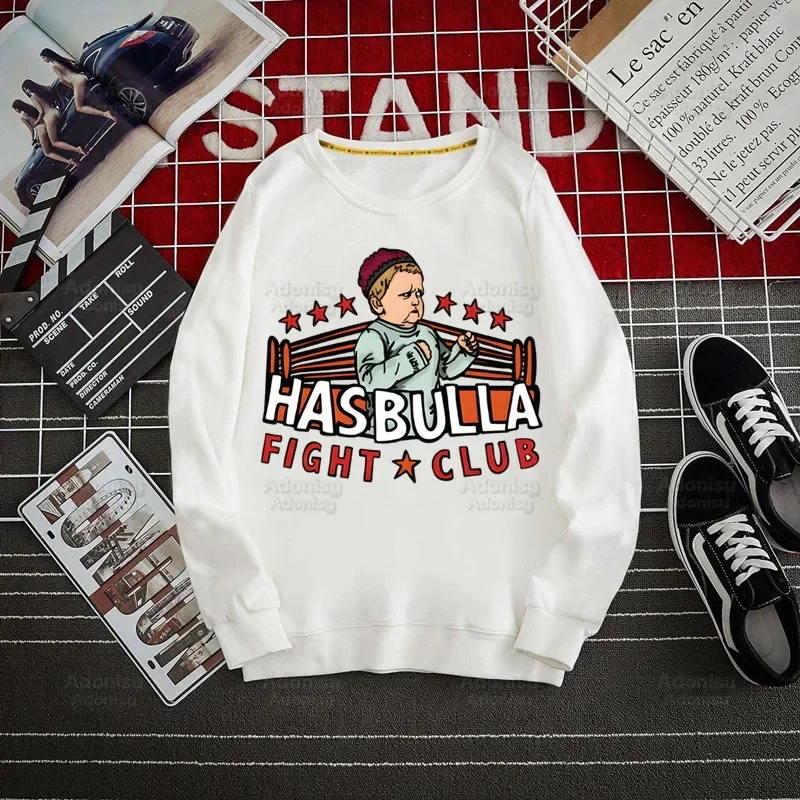 

Fighting Hasbulla Hoodies Sweatshirts Men Woman Fashion White color Autumn Winter Hip Hop Hoody Male Brand Casual Tops