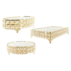 Cake Stand Dish Vanity Tray Serving Tray for Cookies Key Dresser Birthday Party Cabinet