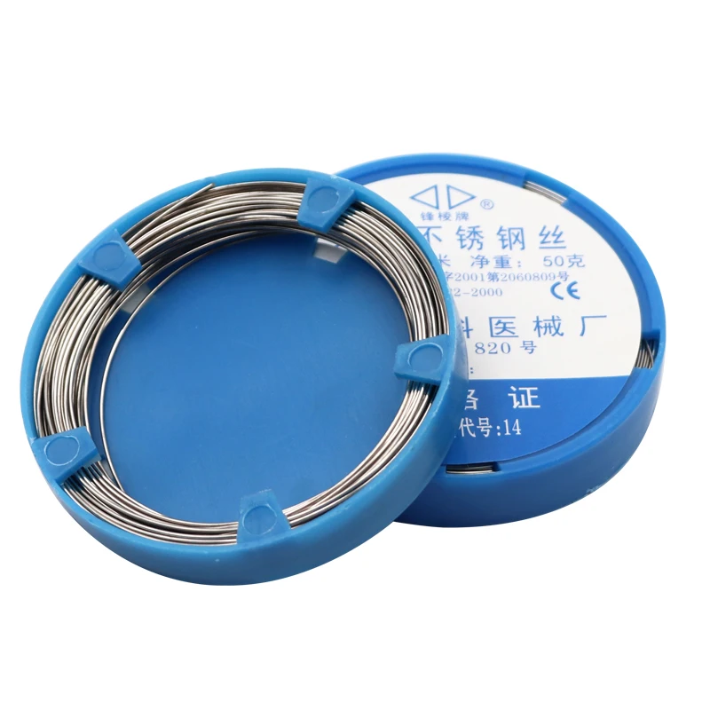 1pc Dental Stainless Steel Arch Wire 0.5/0.6/0.7/0.8/1.0/1.2/1.6/1.8mm Dental Orthodontics Brace Dentistry Surgical Instruments