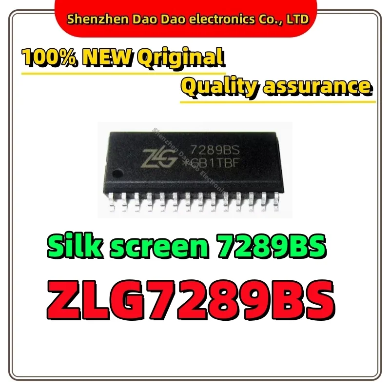 

5Pcs ZLG7289BS Silk screen 7289BS SOP-28 key digital tube control chip IC new original