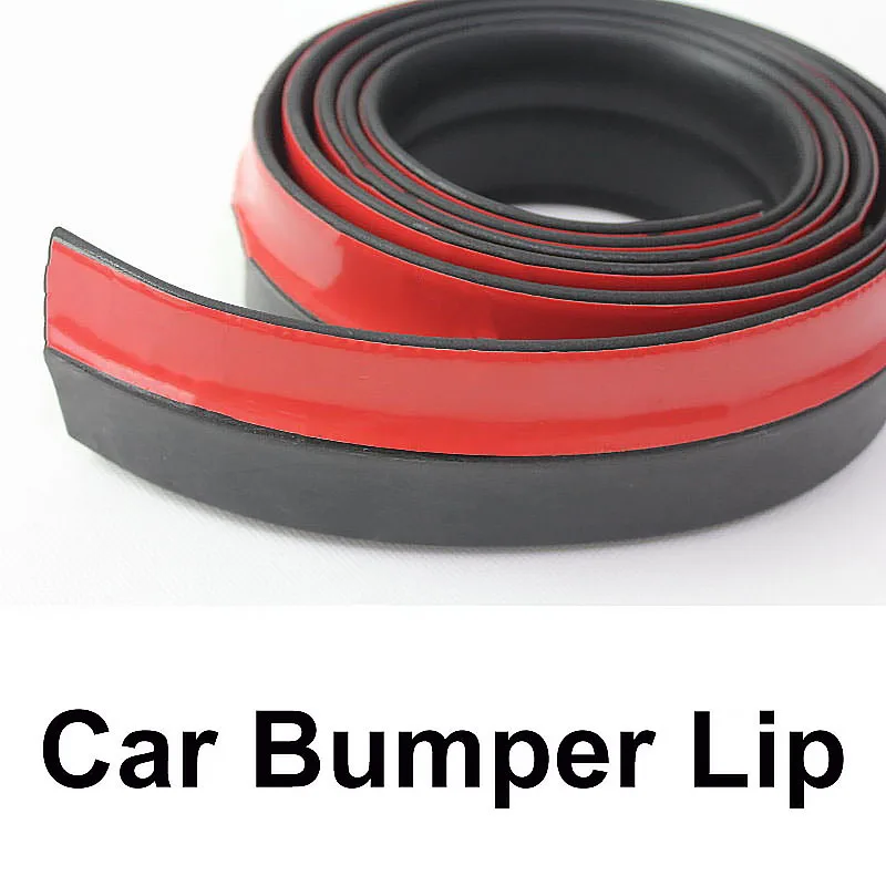 For Chevrolet Aveo Sonic Lanos FSO Spark Beat M300 Car Bumper Lip Body Kit Front Rear Skirt Spoiler Deflector Rubber Strip