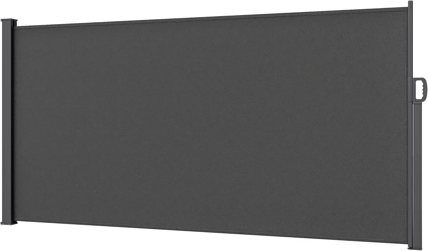180x400cm erweiterbarer Sichtschutz für Balkon/Garten, vertikale Markise, undurchsichtig, an der