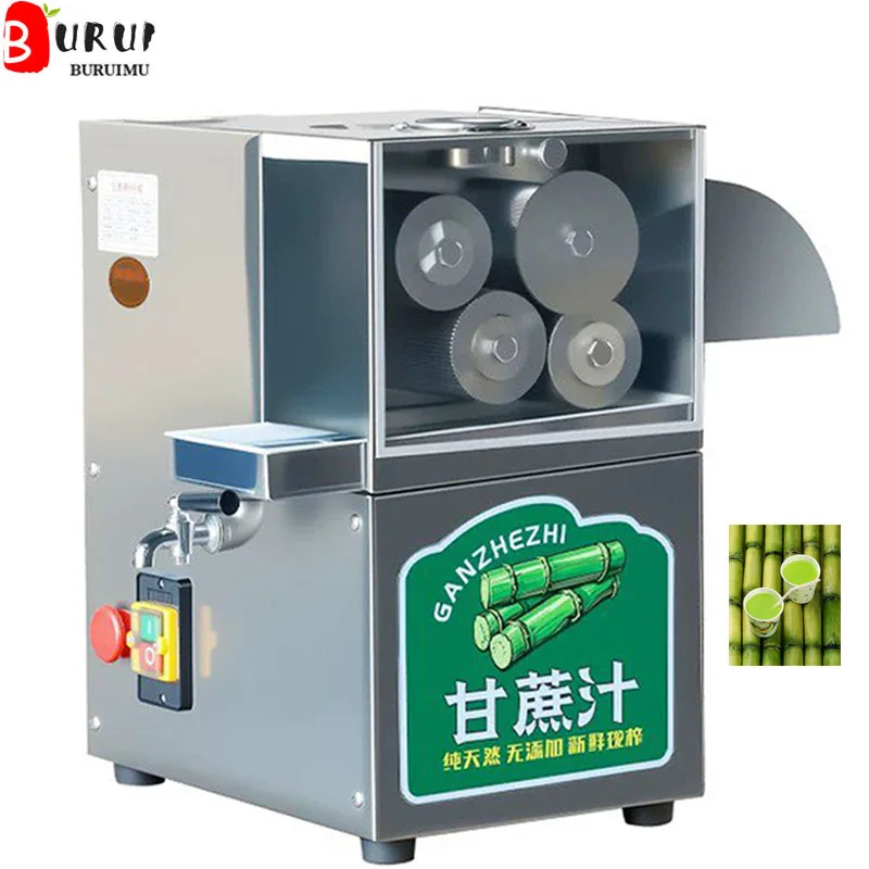 

Магазины напитков используют соковыжималку для сахарного тростника из нержавеющей стали