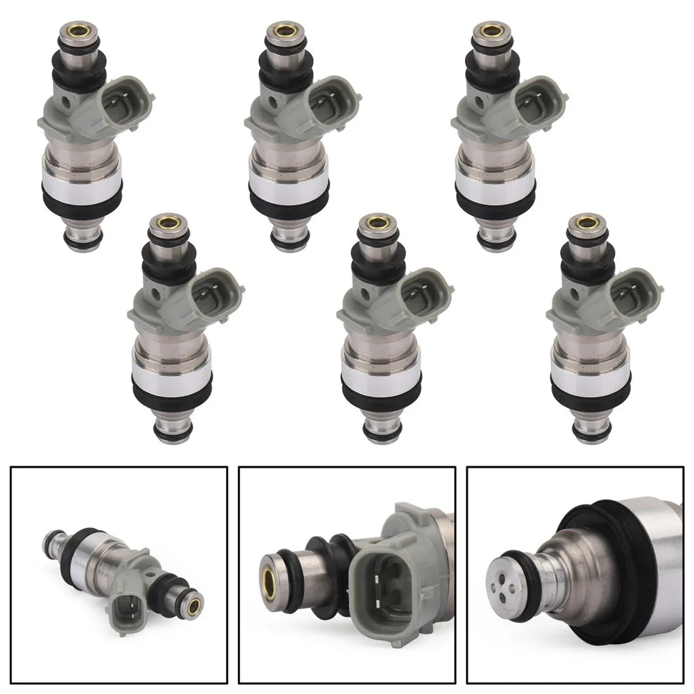 6 PCS Fuel Injectors 23250-62030 2325062030 23209-62030 2320962030 For Camry Lexus ES300 3.0L Toyato 4runner Tacoma T100 3.4L